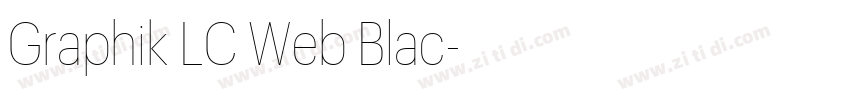 Graphik LC Web Blac字体转换